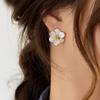 Elegante florale Ohrstecker für Damen - Schicker Zinklegierung mit Edelstahlstiften, Perfekt für Alltag und Date-Night-Wear