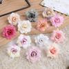 50Pcs Artificial Flowers 4.5CM Fake Flowers for Home Decor Wedding Marriage Decoration Party Supplies DIY Garland Gift Accessory