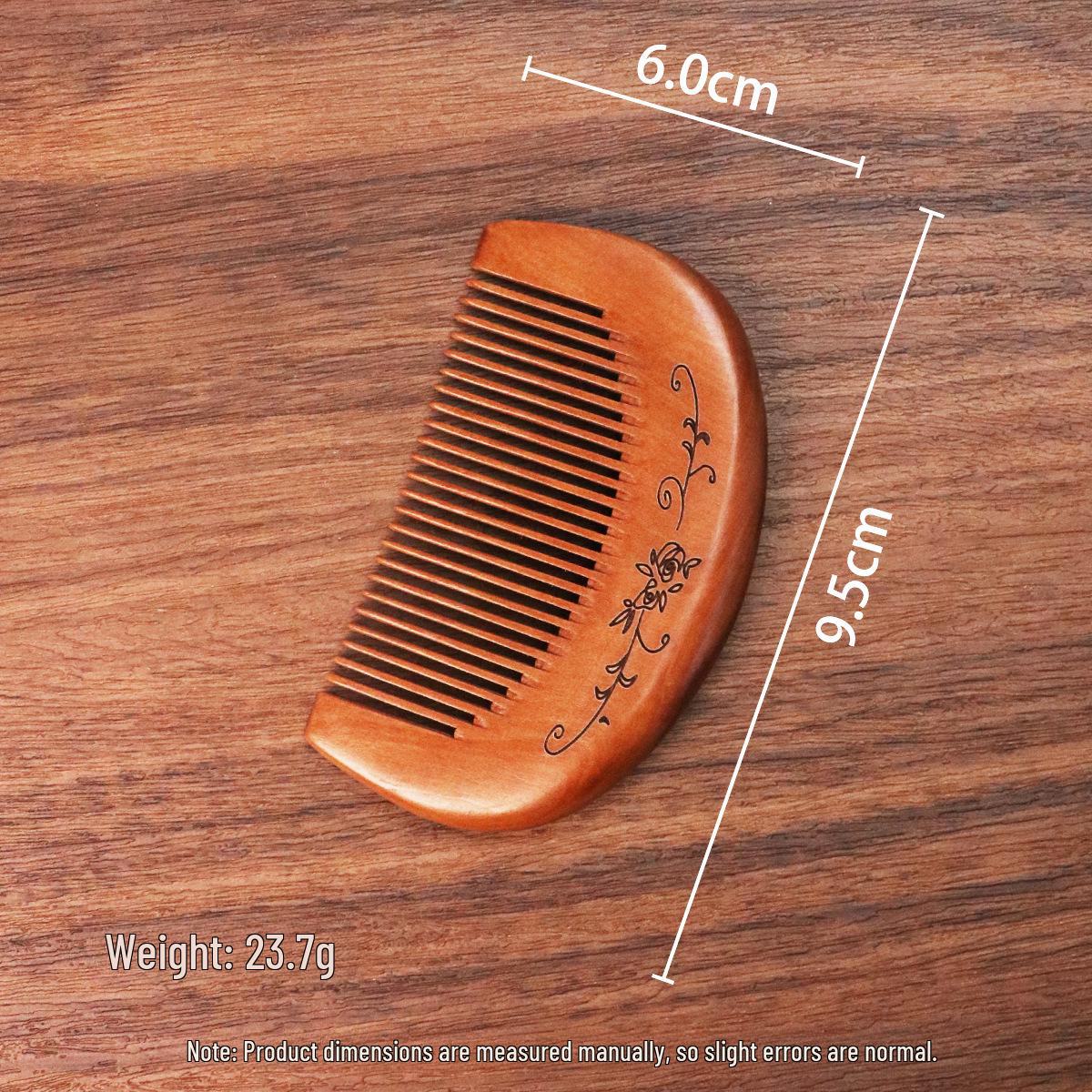 

Натуральная гравированная деревянная расческа – антистатическая, унисекс массажная расческа от выпадения волос