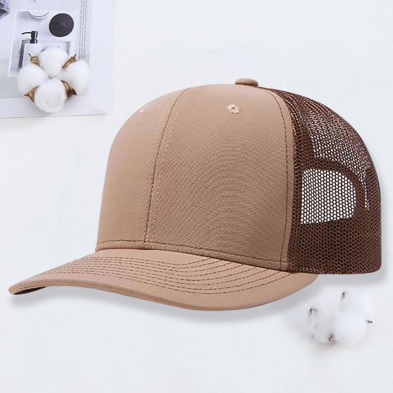Micro-curved mesh hat Richardson 112 truck driver hat outdoor sun protection shade color matching baseball hat