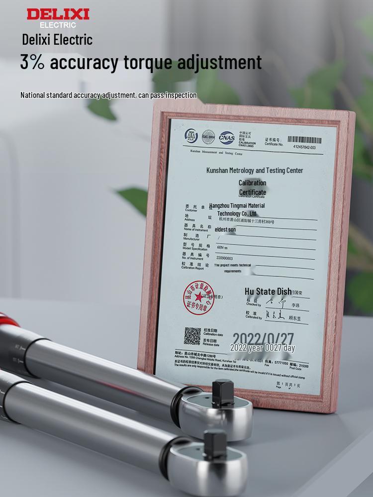 Delixi Adjustable High-Precision Torque Wrench for Auto Repair and Spark Plugs