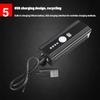 USB Rechargeable Lighting Sensor Horn Battery Indicator Bicycle Tail Light Led Flashlights Bike Accessories Bicycle Front