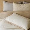Class A Maternal And Infant Grade Simple Double Spell Light Luxury Abraded Cotton 4Pcs Set Pure Cotton Embroidered Quilt Cover Bed Sheet 3-Piece Set