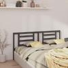 Vidaxl Bed Headboard, Grey, 186X4X100 Cm, Solid Pine Wood