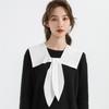 Women Lapel Bowknots False Collar for Women Shirt Detachable Collar Necktie Shoulder Wraps Cape Girls Neck Tie Fake Collar