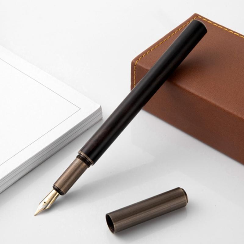 Luxury Fountain Pen, Long Blade Medium Nib Ink Pen Smooth Writing Calligraphy Pen for Sketching, Calligraphy Ink Pen