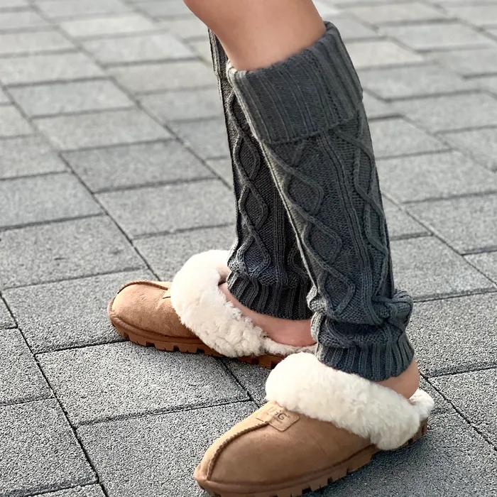 drawing knit Leg Warmer 3colors