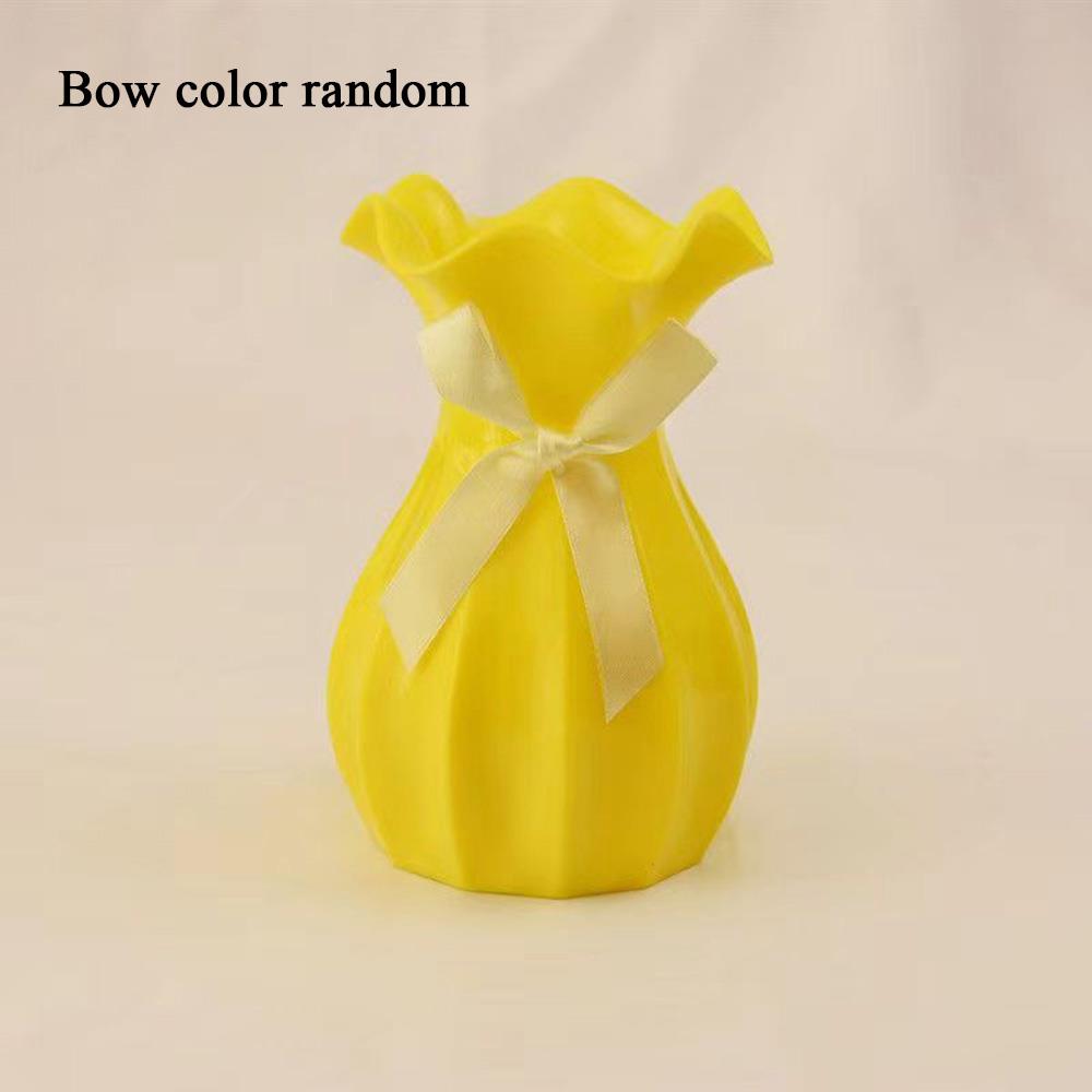 Flower Vase Plastic Flowerpot Modern Creative Vase Dry Flower Bottle Flower Arrangement Simple Sweet Flower container