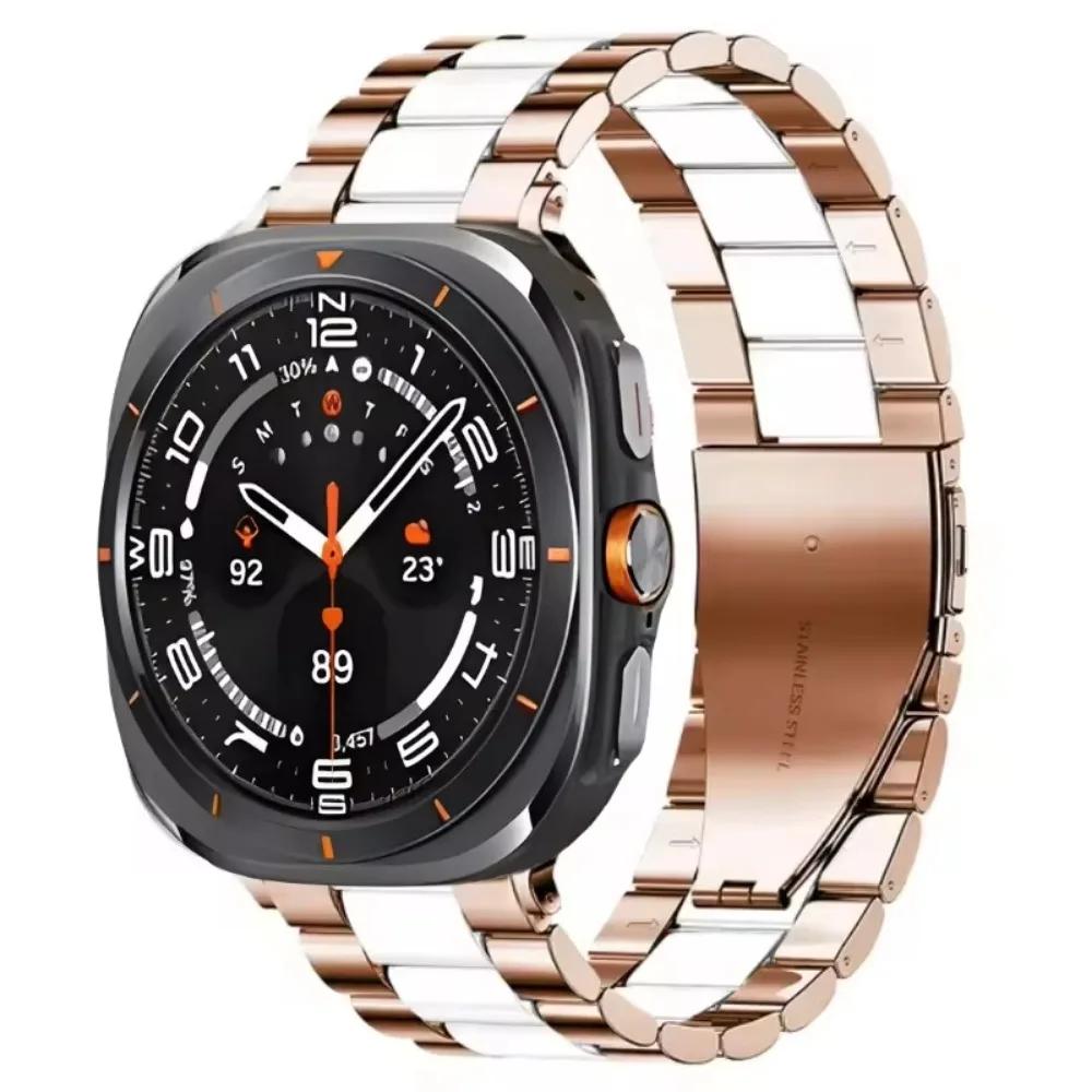 Strap for Samsung Galaxy Watch 8-7 Ultra 47mm Metal Stainless Steel Bracelet Watchband For Galaxy Watch 8-8 Classic 40/44mm 46mm