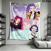 Kpop Demon Hunters Dynamic Duo Tapestry Fashion Print Background Cloth Background Cloth Homestay Soft Decoration Tapestry Soft