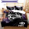 3pcs Juice WRLD1 Pattern Bedding Set Duvet Cover Set Includes Duvet Cover &pillowcases, Perfect All Season Bedroom Decoration & Gift