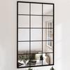 VidaXL Wall Mirror Black 100x60 Cm Metal