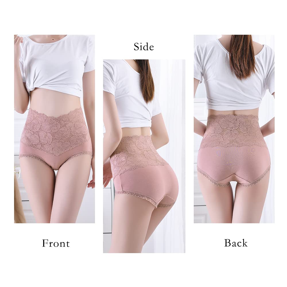 Cotton Pure Cotton Lace Shorts Sexy Seamless Underwear Hip Lift Tummy Control Panties Highly Breathable and Stretchy Antibacterial Pants Beauty