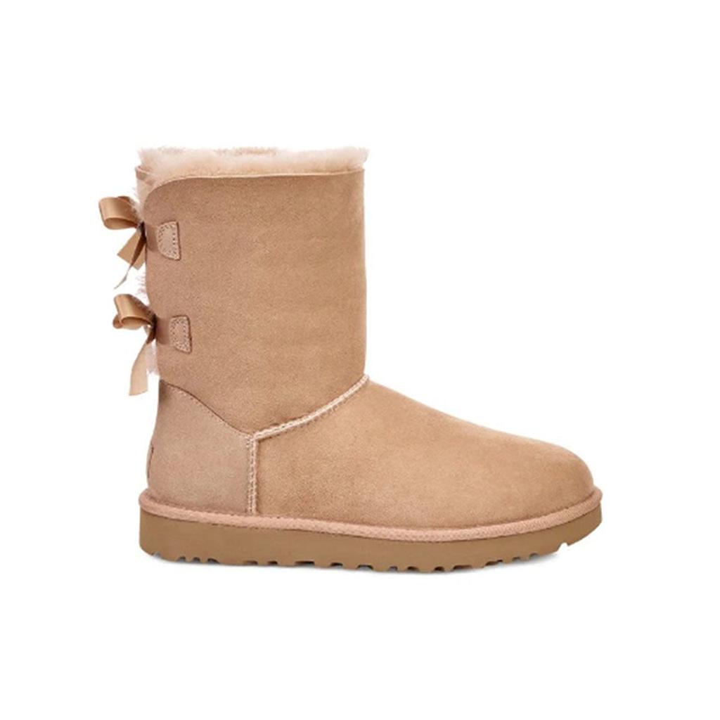 UGG Bailey Bow Ii Fleece Lined Snow Boots Women Boots Brown 1016225-FAWN