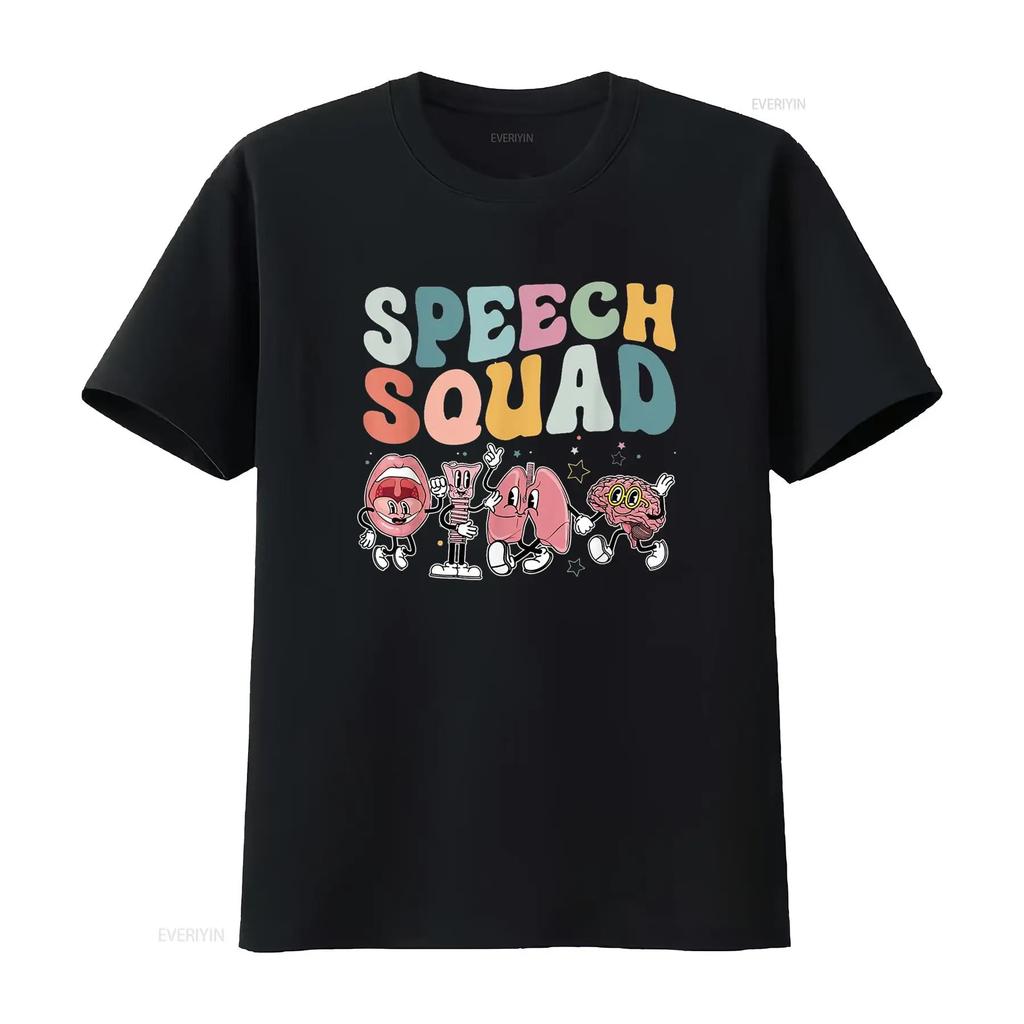 Speech Squad Funny Therapy Pathologist T Shirt vintage Washed graphic Breathable Soft designer clothes Top For Everyday Wear