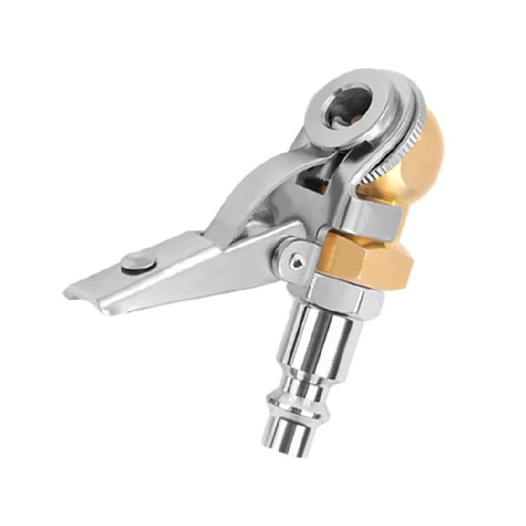 Tire Air Chuck Inflator Hose Barb Tyre Inflator Gauge Fitting Clip On Ball Foot