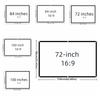 Video Equipments Projector Screen 16:9 Folding Soft Screen Foldable Projection Screen  Outdoor