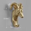 Home Decorate Wall Art Hook Resin Simulation Animal Head Craft Storage Hanger for Clothes Keychain Hat Room Decoration Accessori