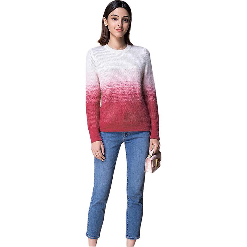 

PORTS Женский приталенный вязаный свитер в стиле колорблок M