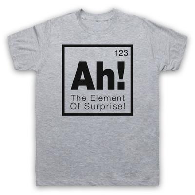 Ah! Das Überraschungselement Periodensystem der Elemente Herren- und Damen-T-Shirt