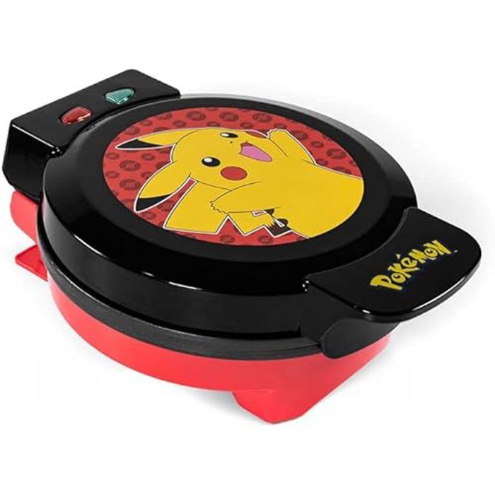 Gaufrier - UNCANNY BRANDS - Pokemon - Pikachu - Jaune - 700 Watt
