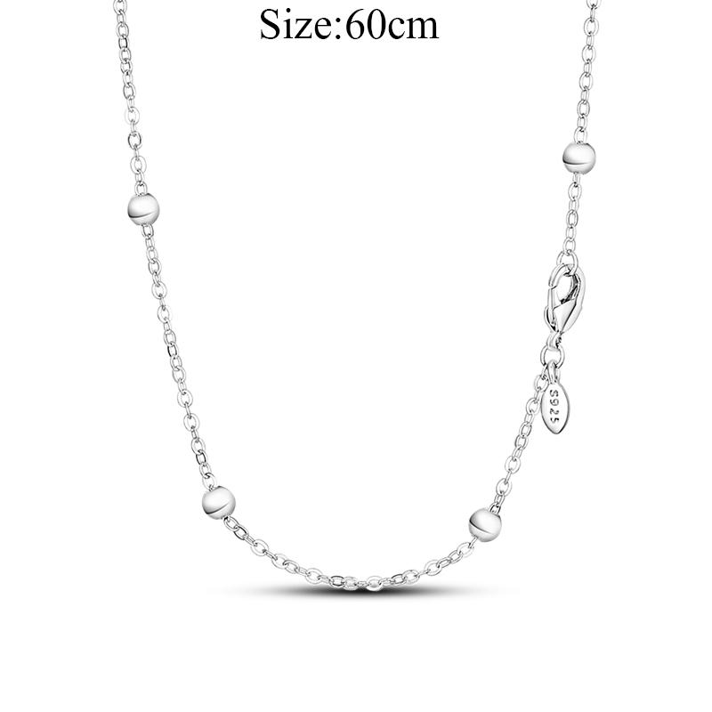 New 925 Sterling Silver Fashion Chunky Infinity Knot Pendant Necklace Snake Chain Collar O Pendant T Bar Necklace For Women Gift