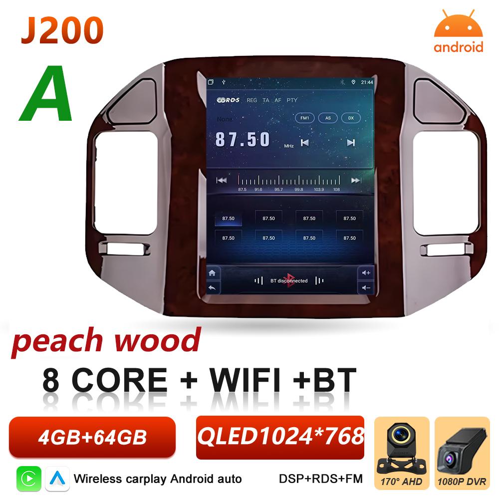 Android 16 Car Radio For Mitsubishi Pajero 3 V60 V68 V73 1999-2011 Multimedia GPS Navigation Carplay Auto BT Stereo DSP RSD Wifi