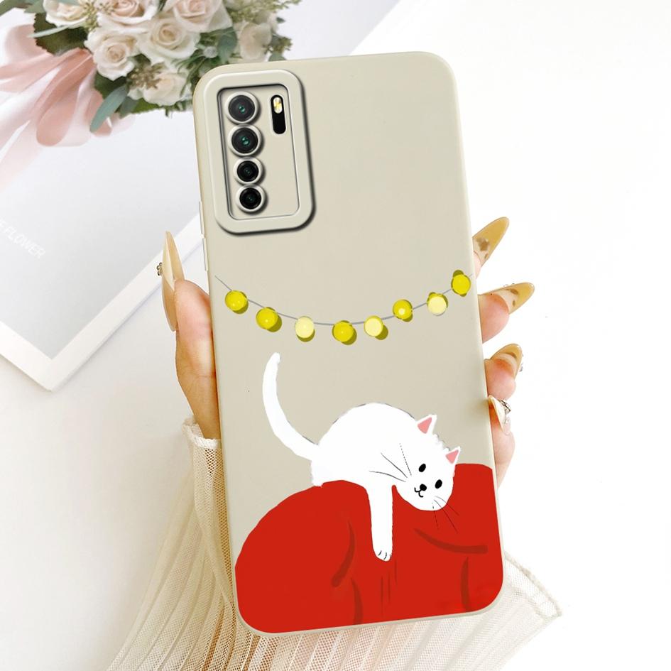 For Huawei Nova 7 SE Case P40 Lite 5G CDY-NX9B CDY-AN20 Lovely Rabbit Cartoon Soft Silicone Protective Cover For Honor 30S Funda