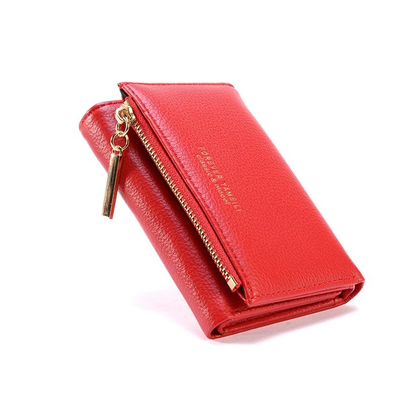Simple Women's Wallet Short Leather Clutch Purse Female Money Clip High Quality Card Holder