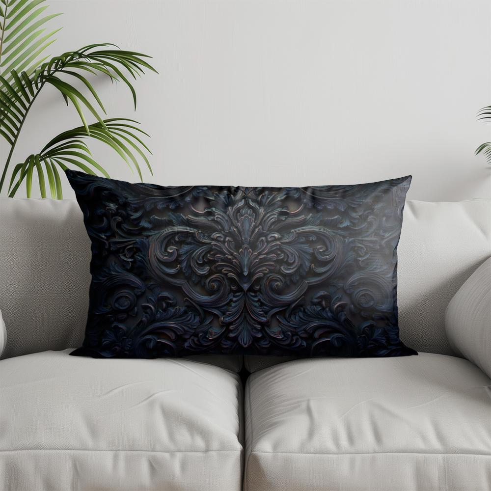 Home Decor Gorgeous Fleur-de-lis Pattern Pillow Suitable For Sofa Bedroom Car Pillow Cover Cushion Rectangular Back Cushion
