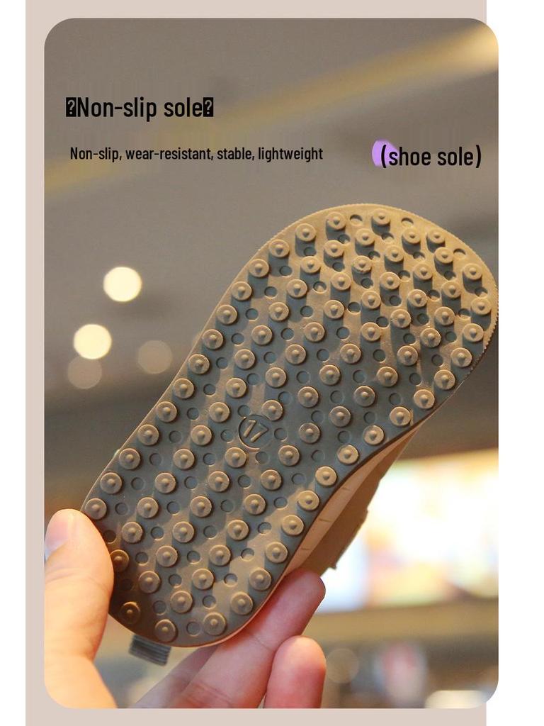 Baby Non-Slip Soft Sole Shoes - Spring/Autumn, Anti-Kick, Magic Tape, Cartoon Design for Boys and Girls