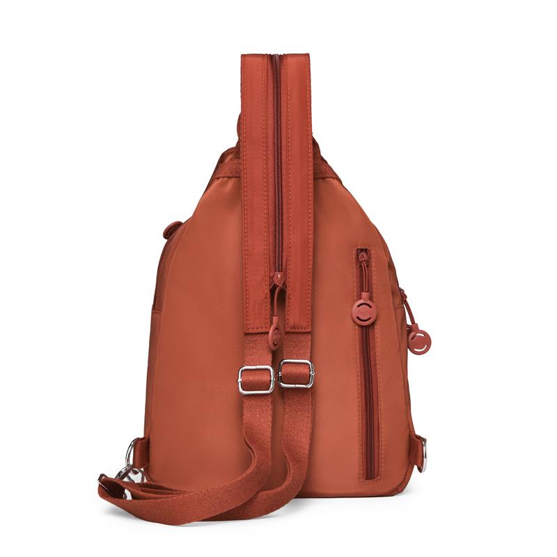 Compact Backpack with Adjustable Straps and Front Zipper Pocket