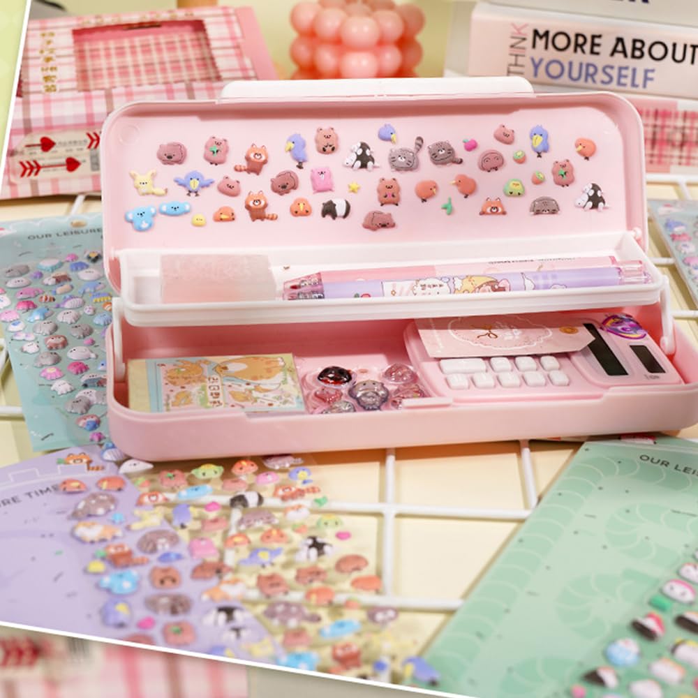 Set mit 6 niedlichen Mini-Blasen 3D-Aufklebern für Handy und Bastelaufkleber, Dekoration, DIY, Planer,