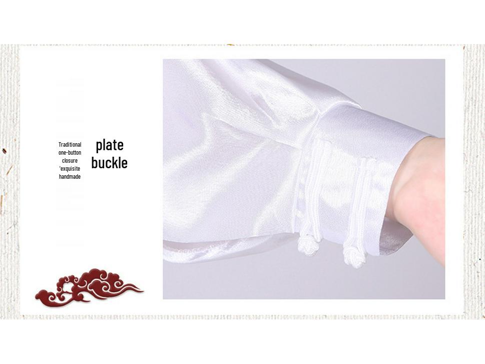 Premium Cotton-Silk Tai Chi Suit: Unisex Long Sleeve Stand Collar for Martial Arts & Morning Exercise