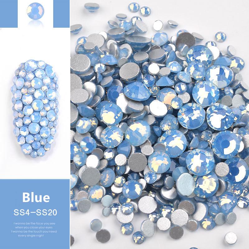 Nail Jewelry Flat Diamond Nail Diamond Glass Crystal Diamond Color Diamond Small Diamond Zircon Accessories
