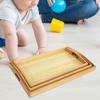 3x Montessori Wooden Sorting Tray Sand Box Cognitive Gift for 3