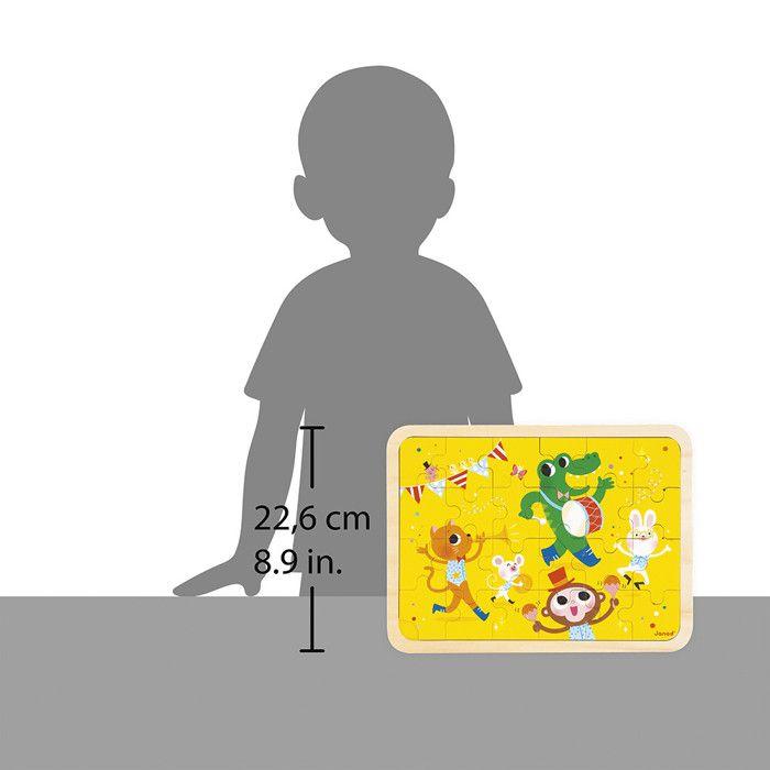 Puzzle en Bois C'est la fête 24 Pièces Enfant Dès 4 ans - Modèle inclus + Jeu des 5 Erreurs sur le Plateau