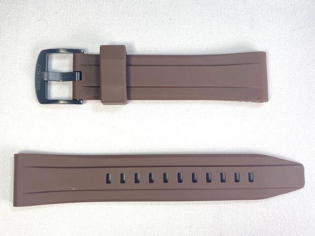 R00H014M0 SEIKO Prospex 22mm Rubber Band Brown for Via SBDL022/ V175-0CA0 (Ships Nekoposu)
