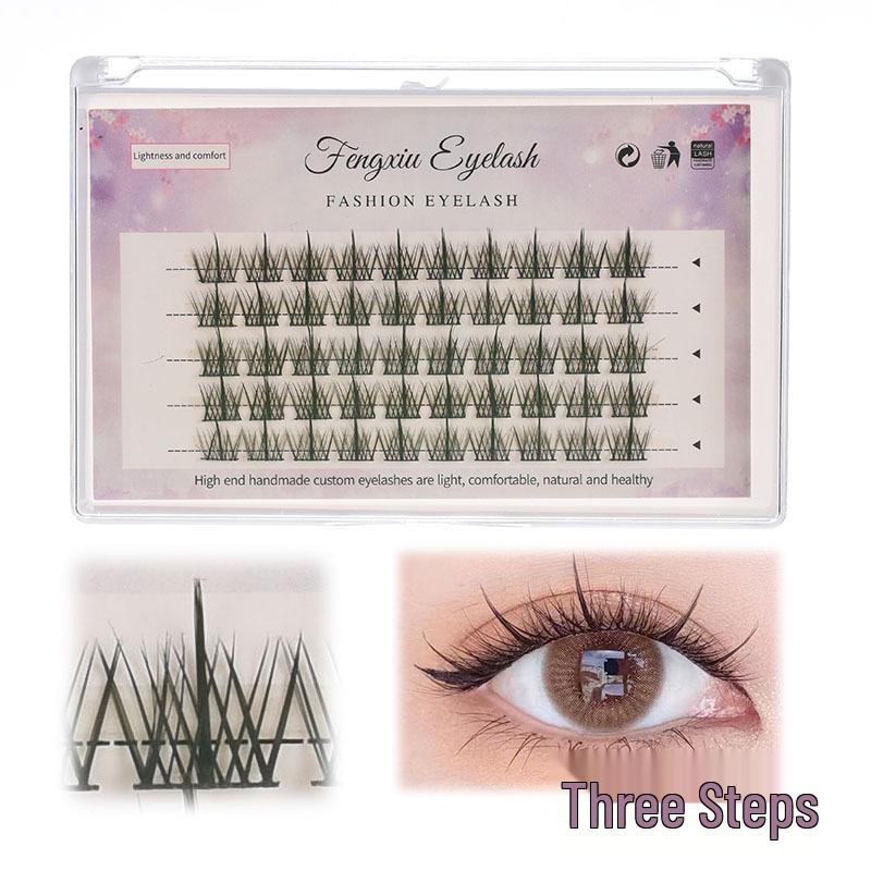 

Накладные ресницы Fengxiu, сегментированные, одиночные пучки, для свежего, естественного вида