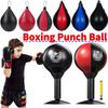 PU Punching Ball Pear Boxing Bag Children Adult Inflatable Reflex Speed Fitness Training Hanging Boxing Speed Ball