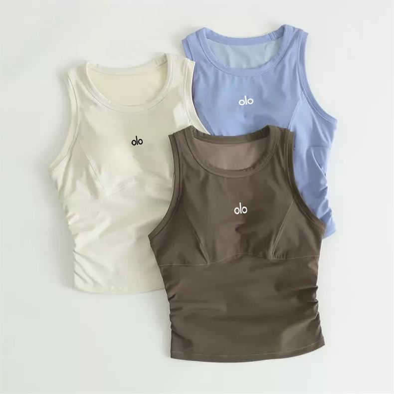 US ALO Yoga Wolkenartige Sportweste mit Brustpolstern für Laufen, Fitness und Yoga