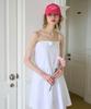 Salon De Yon Corsage Mini Slip Dress_ White