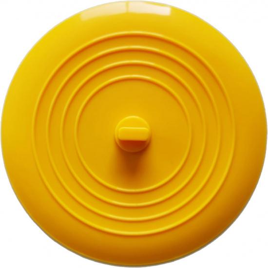 Large Silicone Tub Stopper,6 inches Drain Plug Stopper Flat Suction Cover for Bathtub Kitchen Bathroom Accessories (White)