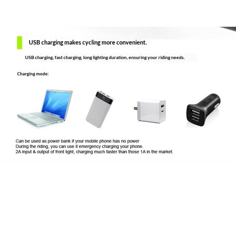 Bike Light 2000-8000Mah Eos610 640 Bike Light Waterproof Flashlight Usb Charging Mountain Road Cycling Lamp Bike Light