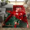 Portugal's Cristiano Ronaldo Area Rug Perfect for Playrooms Foyer Outdoor Decorate Room Antislip Carpet Office Home Decor Best for Christmas