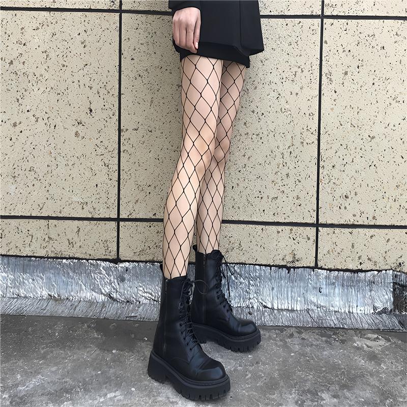 Women Sexy Lingerie Stockings Garter Belt Elastic Stockings Black Fishnet Stocking Thigh Sheer Tights Pantyhose