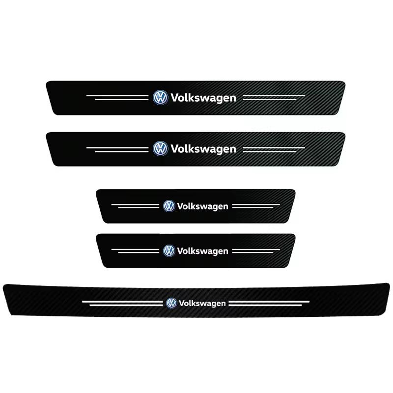 Lišta prahu dveří auta Ochrana prahu dveří proti poškrábání Chránič nárazníku Příslušenství Pro VW Golf T‑Roc Tiguan Polo Passat MK6 MK7