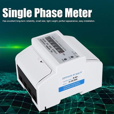 Energy Counter Meter DDS1891 Single Phase 4P Energy Counter Meter High Accuracy Electric Rail Energy Meter Rail Energy Meter