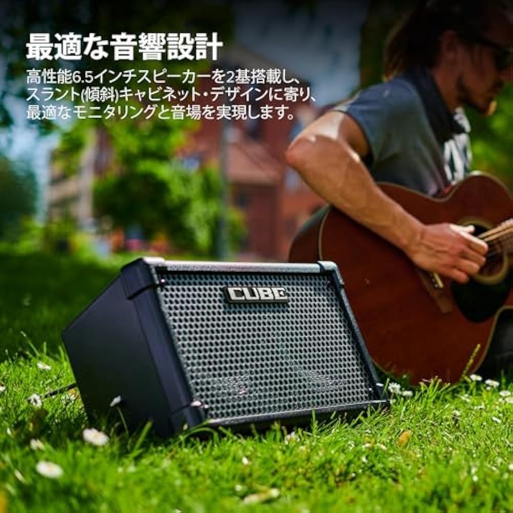 BOSS BOSS Stereo Amplifier CUBE Street II CUBE-ST2 BK Battery Powered Lightweight Design Maximum ...