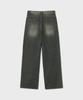 Bellie Mid-Wide Denim Pants - Vintage Whale Khaki